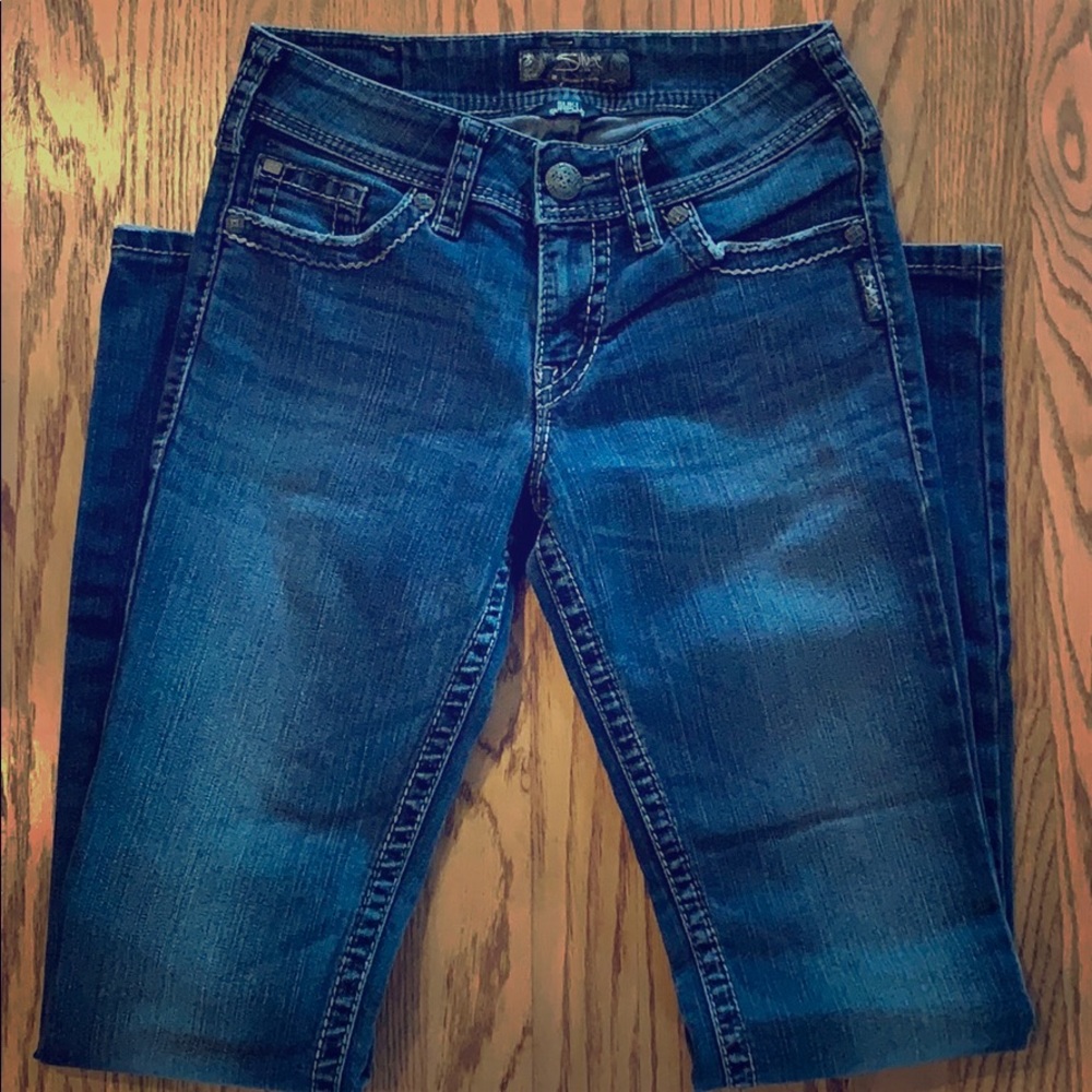 Silver women’s jeans. Size W26/L34